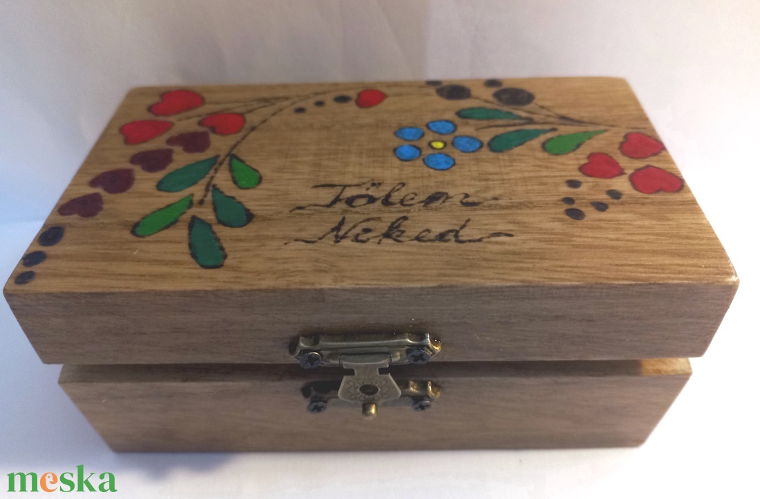 Tőlem Neked feliratú ajándékdoboz (kicsi) - otthon & életmód - dekoráció - asztal és polc dekoráció - díszdoboz - Meska.hu