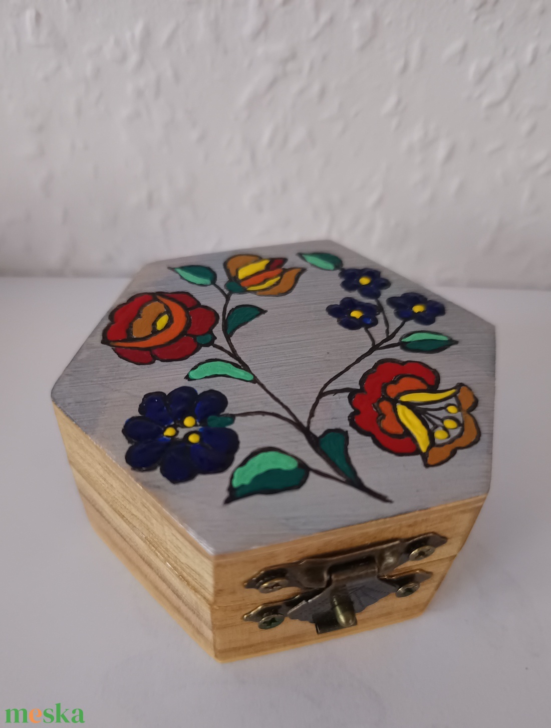 Kalocsai mintás ajándékdoboz (okta mini) - otthon & életmód - dekoráció - asztal és polc dekoráció - díszdoboz - Meska.hu