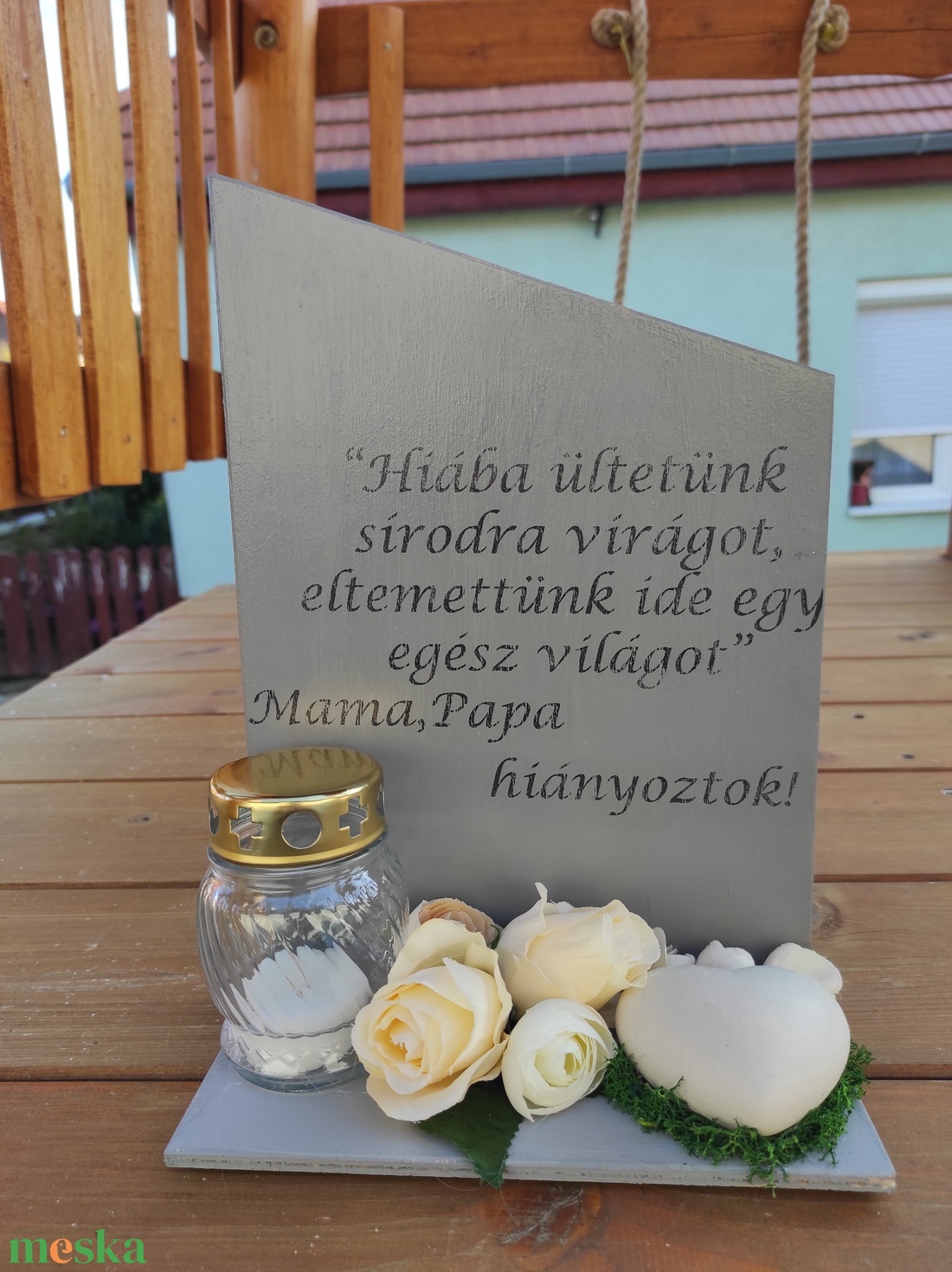 Kegyeleti tábla Halottak napjára - otthon & életmód - vallás - temetkezési tárgy - Meska.hu Kegyeleti tábla Halottak napjára - otthon & életmód - vallás - temetkezési tárgy - Meska.hu