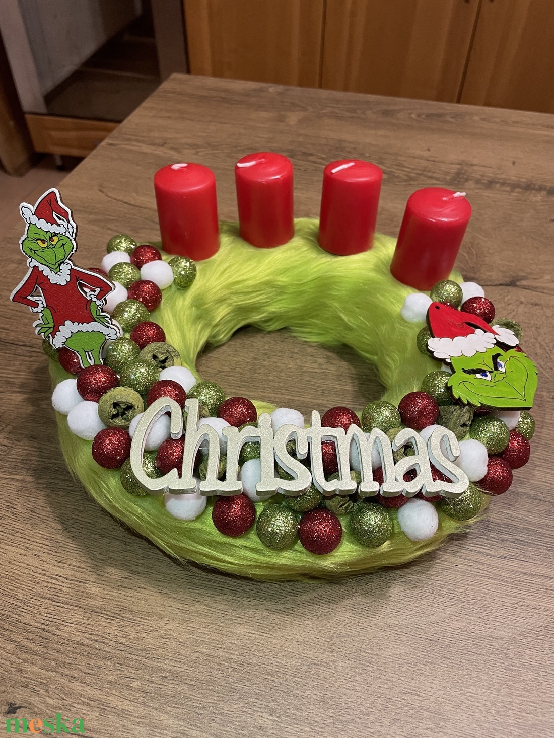 Grincs adventi koszorú - karácsony - adventi díszek - adventi koszorú - Meska.hu Grincs adventi koszorú - karácsony - adventi díszek - adventi koszorú - Meska.hu