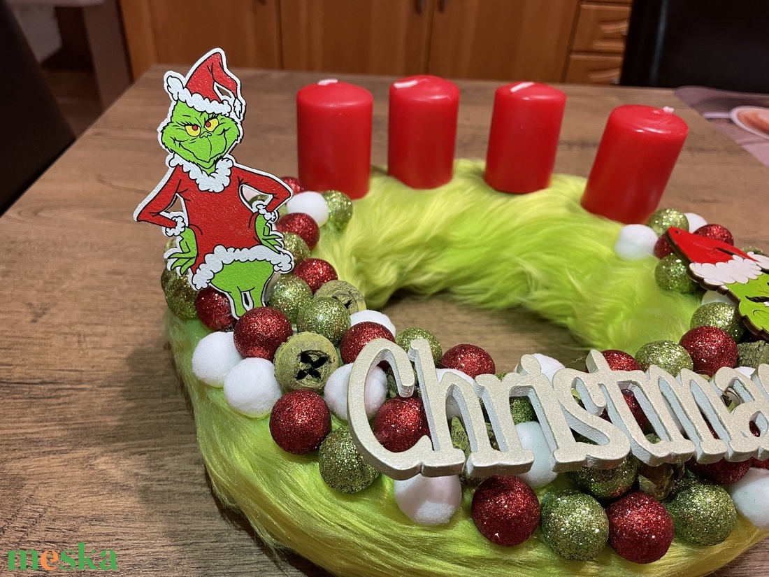 Grincs adventi koszorú - karácsony - adventi díszek - adventi koszorú - Meska.hu Grincs adventi koszorú - karácsony - adventi díszek - adventi koszorú - Meska.hu