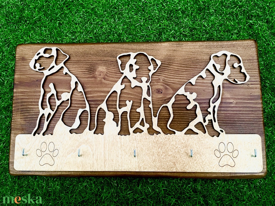 Kutyás fali kulcstartó - otthon & életmód - dekoráció - fali és függő dekoráció - fali kulcstartó - Meska.hu