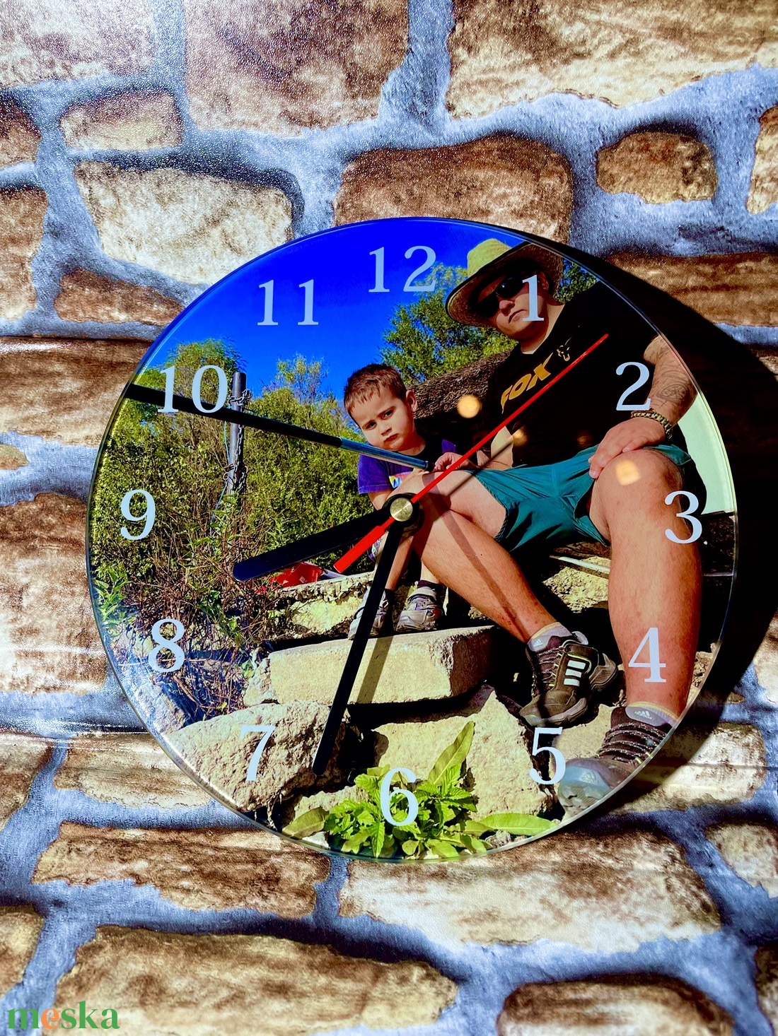 Saját fényképes üveg falióra - otthon & életmód - dekoráció - fali és függő dekoráció - falióra & óra - Meska.hu