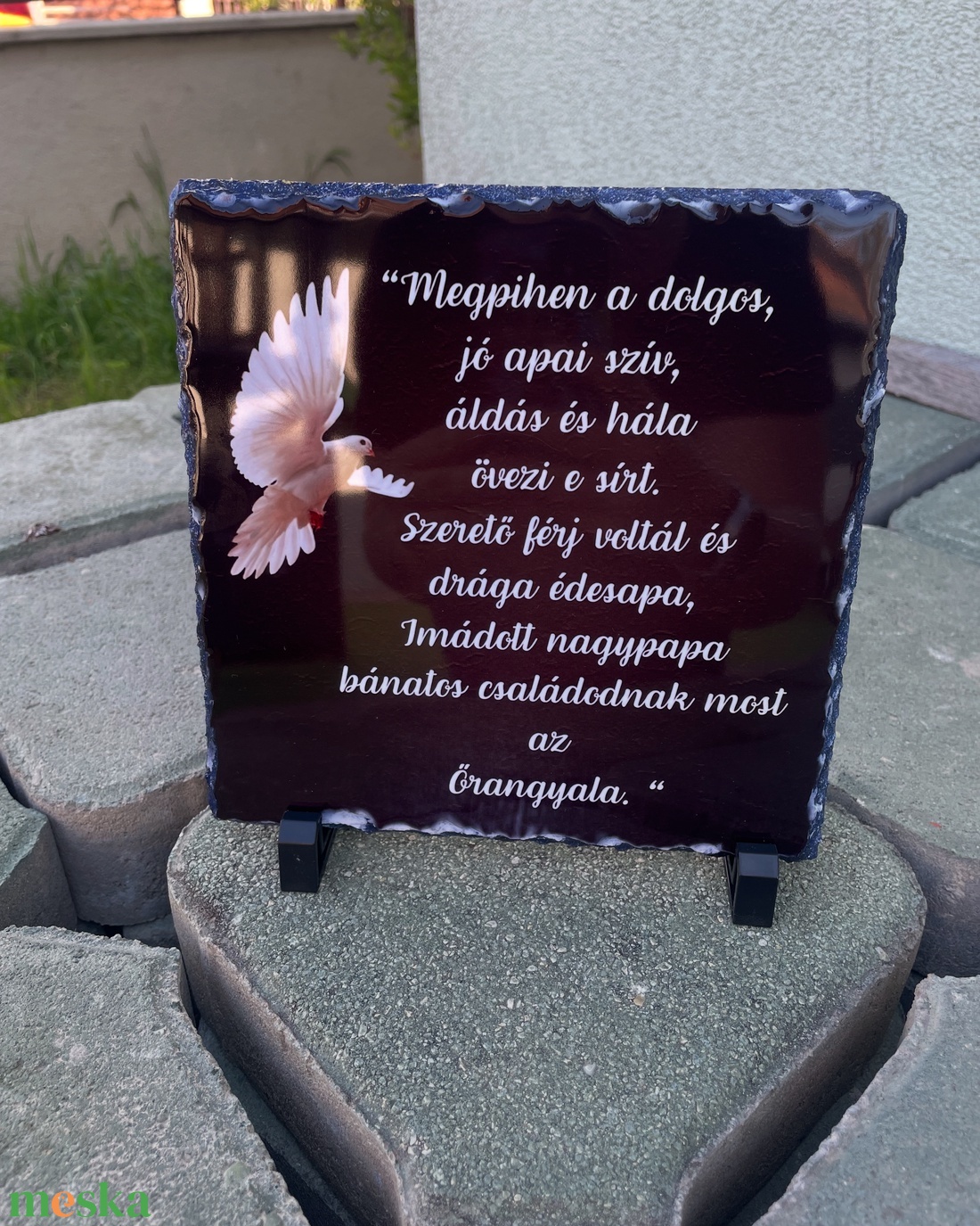Kegyeleti tábla- Kézzel készült emlék ajándék - otthon & életmód - dekoráció - kép & falikép - táblakép - Meska.hu
