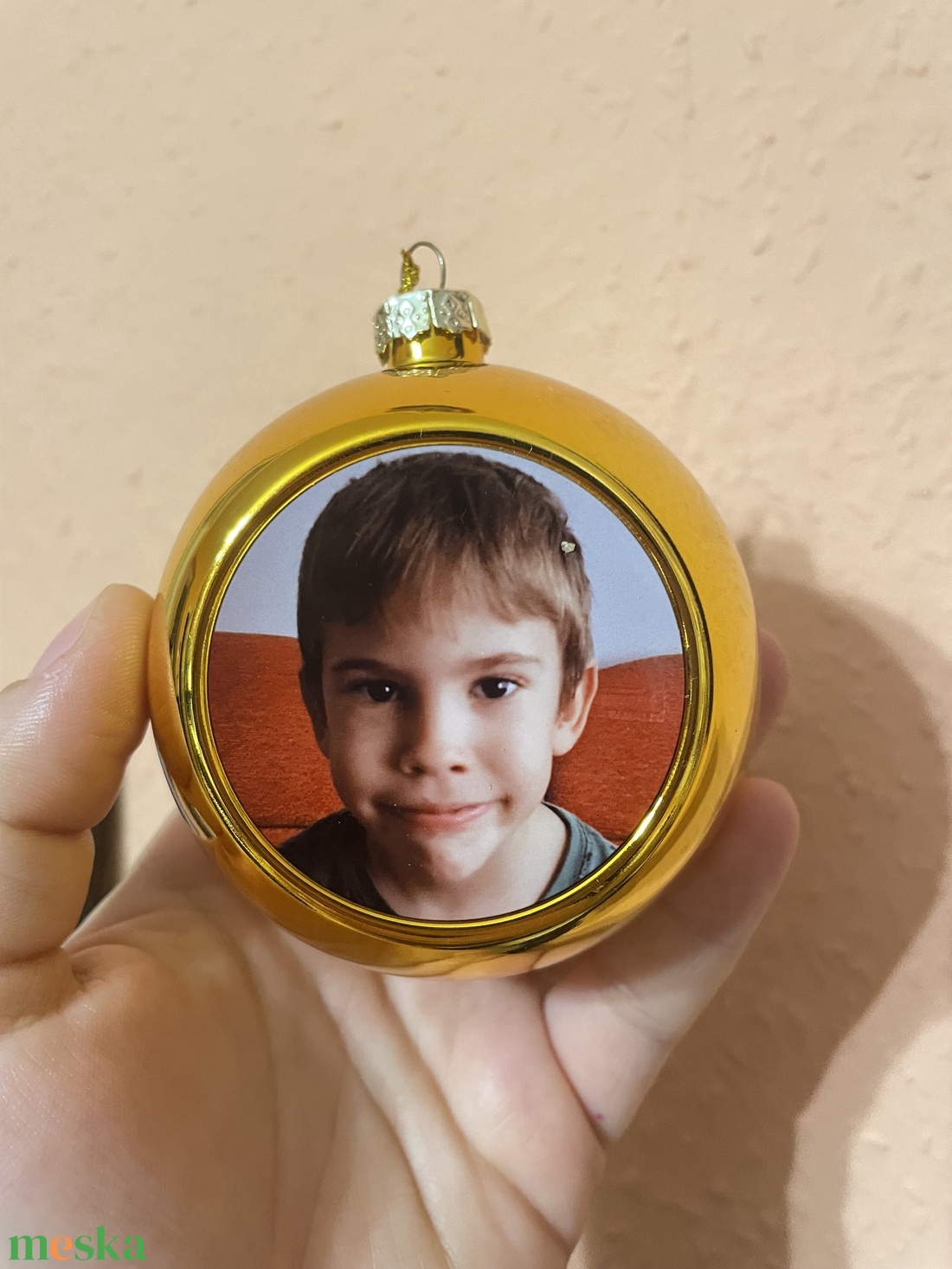 Fényképes karácsonyi dísz - karácsony - karácsonyi lakásdekoráció - karácsonyfadíszek - Meska.hu