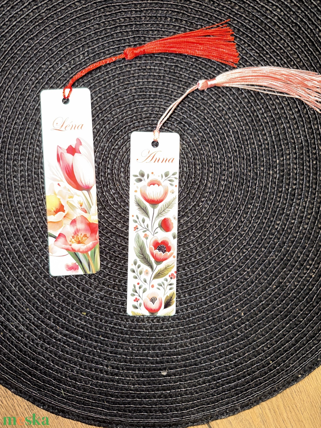 Névre szóló fém könyvjelző névnapra,  nőnapra születésnapra - könyv & zene - könyvjelző - Meska.hu