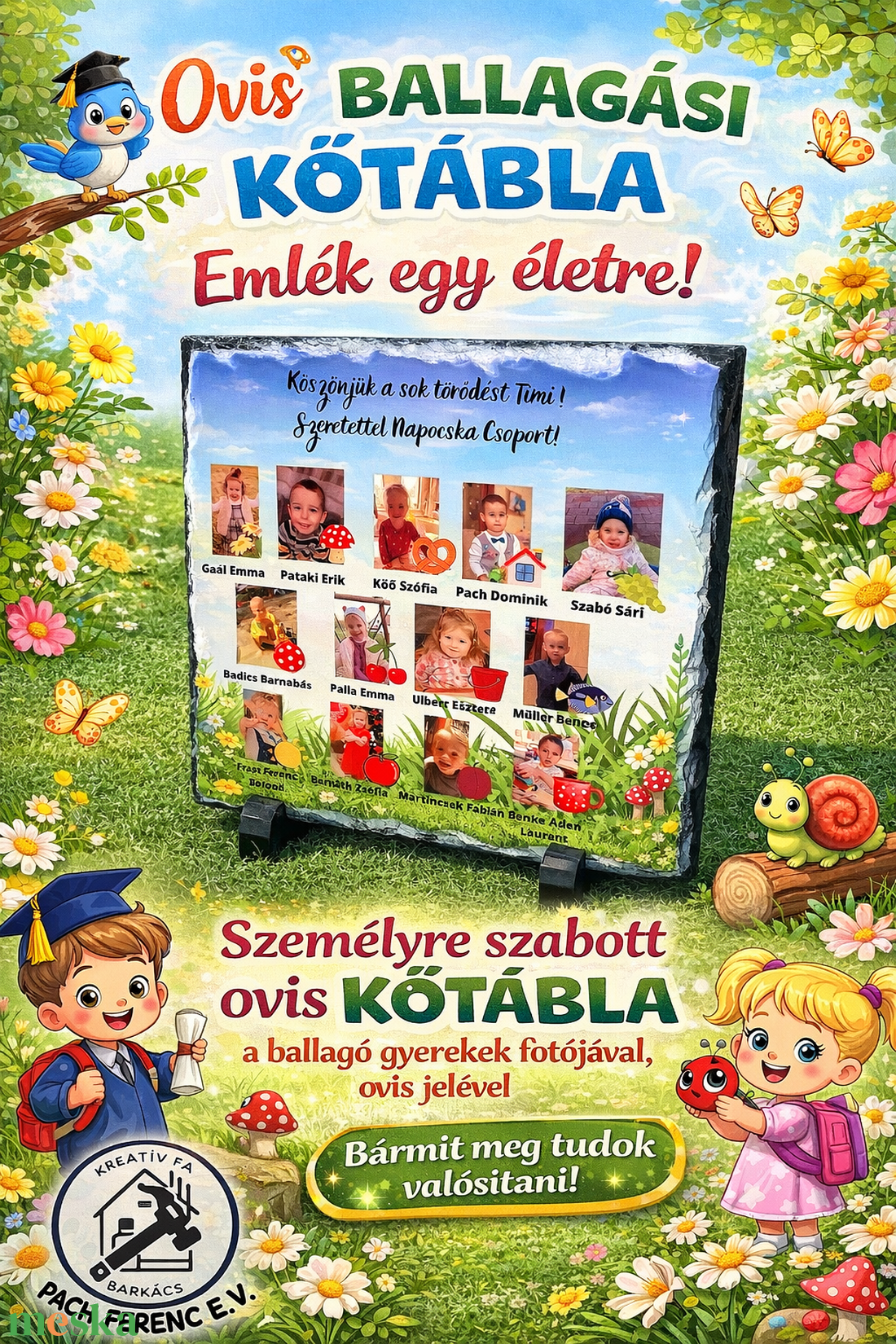 Ovis ballagásra kőtábla, emléktábla - otthon & életmód - dekoráció - kép & falikép - táblakép - Meska.hu