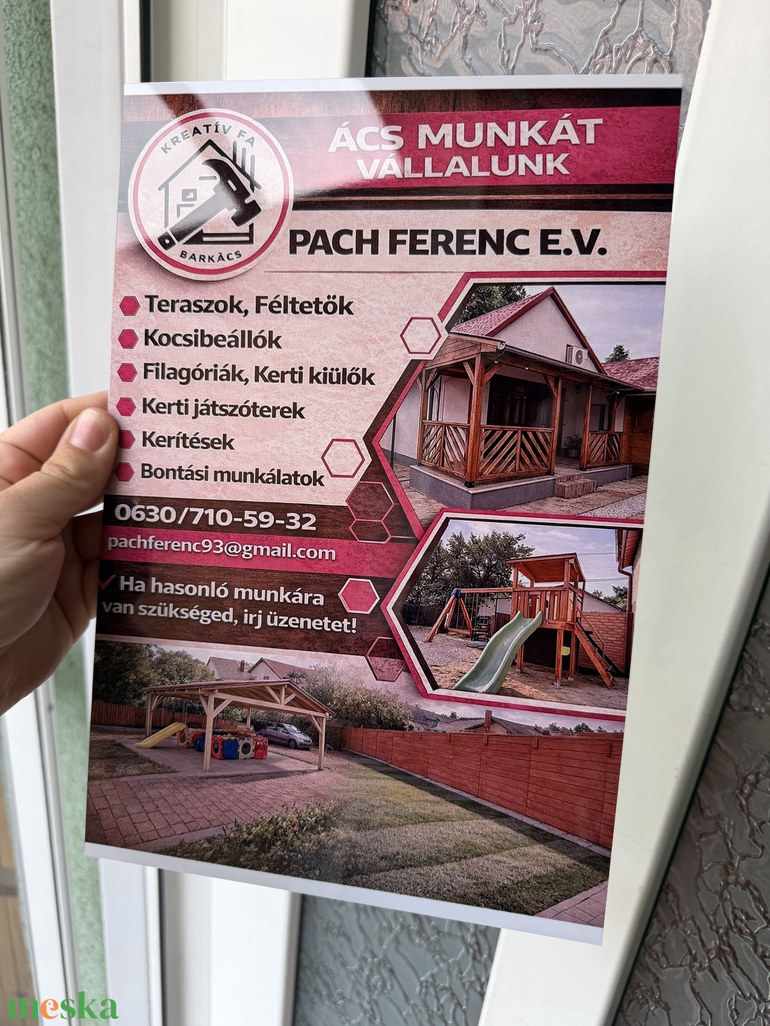 Fém A/4 hirdetőtábla - otthon & életmód - dekoráció - ajtó- és ablak dekoráció - ajtótábla - Meska.hu