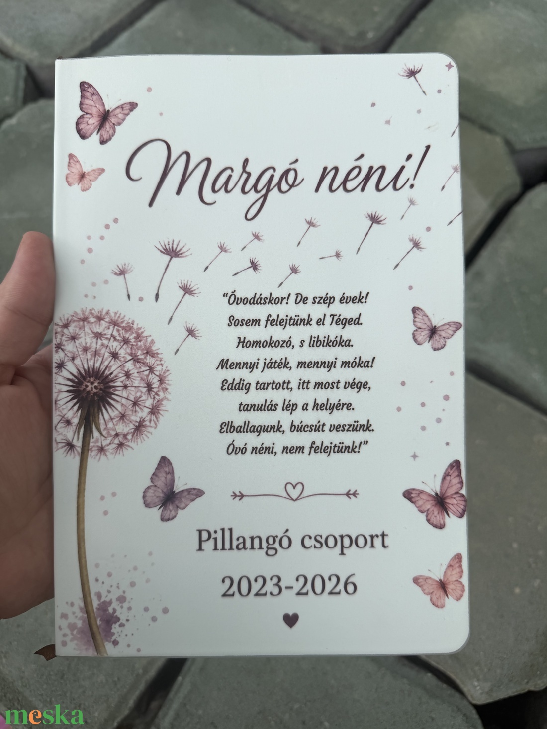 Ballagási emlékfüzet óvónéniknek! - otthon & életmód - papír, írószer - könyv- és füzetborító - Meska.hu