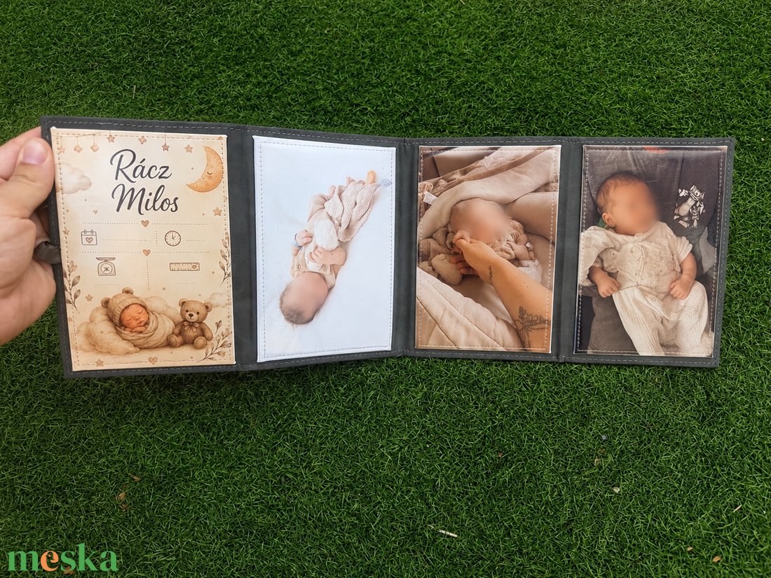 Személyre szabott baba fogi Újszülött emlékkönyv Egyedi babaköszöntő ajándék - baba - mama - babaemlékek - baba fotóalbum - Meska.hu