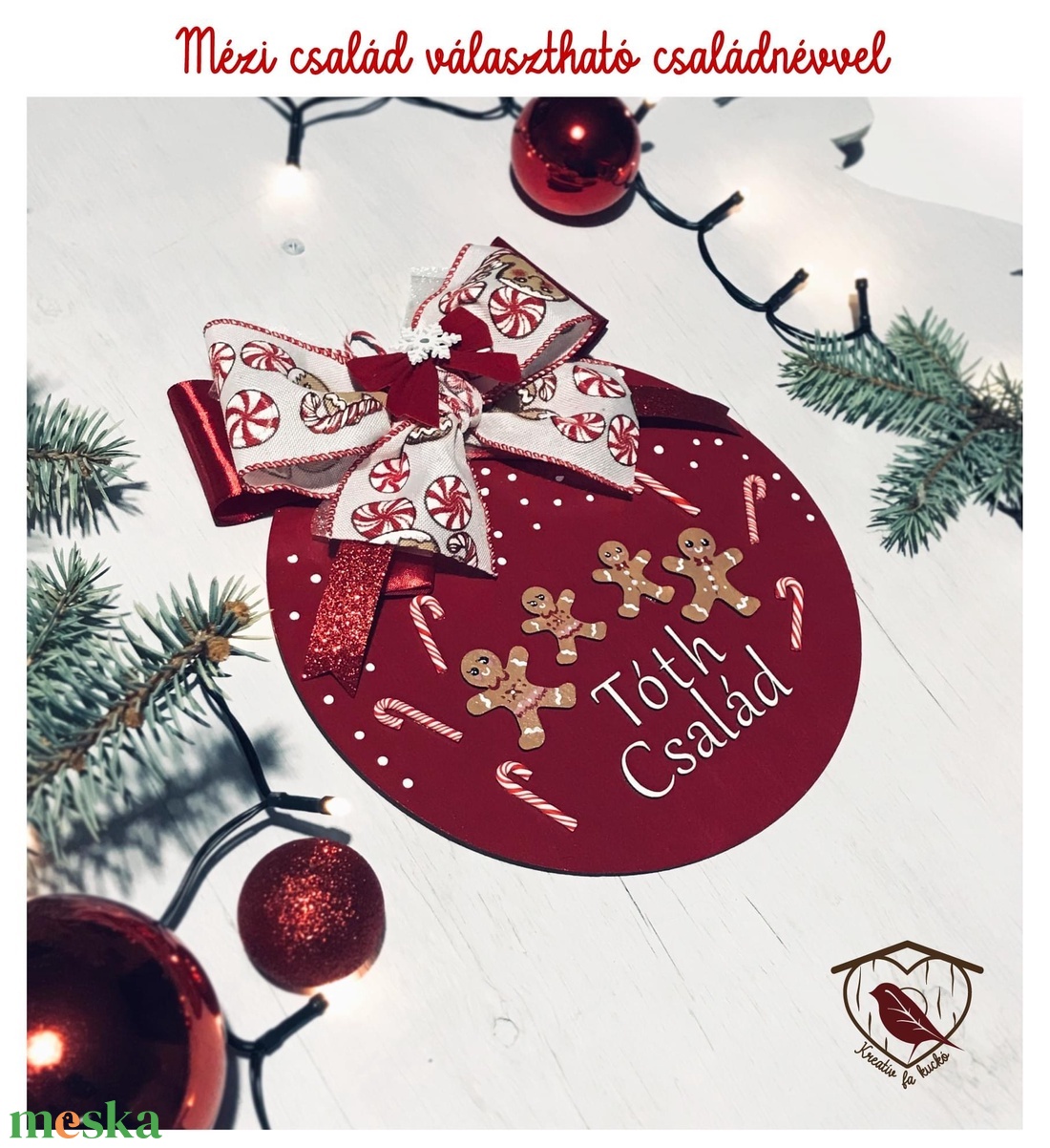 Mézi családtábla - karácsony - adventi díszek - adventi ajtódísz - Meska.hu Mézi családtábla - karácsony - adventi díszek - adventi ajtódísz - Meska.hu