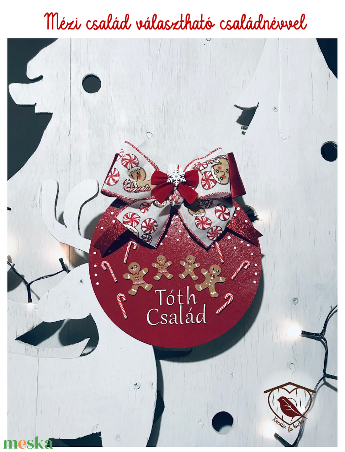 Mézi családtábla - karácsony - adventi díszek - adventi ajtódísz - Meska.hu Mézi családtábla - karácsony - adventi díszek - adventi ajtódísz - Meska.hu