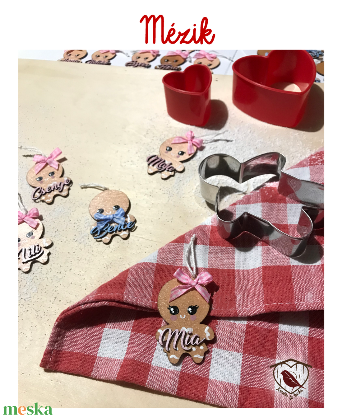 Névreszóló Mézik - karácsony - karácsonyi lakásdekoráció - karácsonyfadíszek - Meska.hu Névreszóló Mézik - karácsony - karácsonyi lakásdekoráció - karácsonyfadíszek - Meska.hu