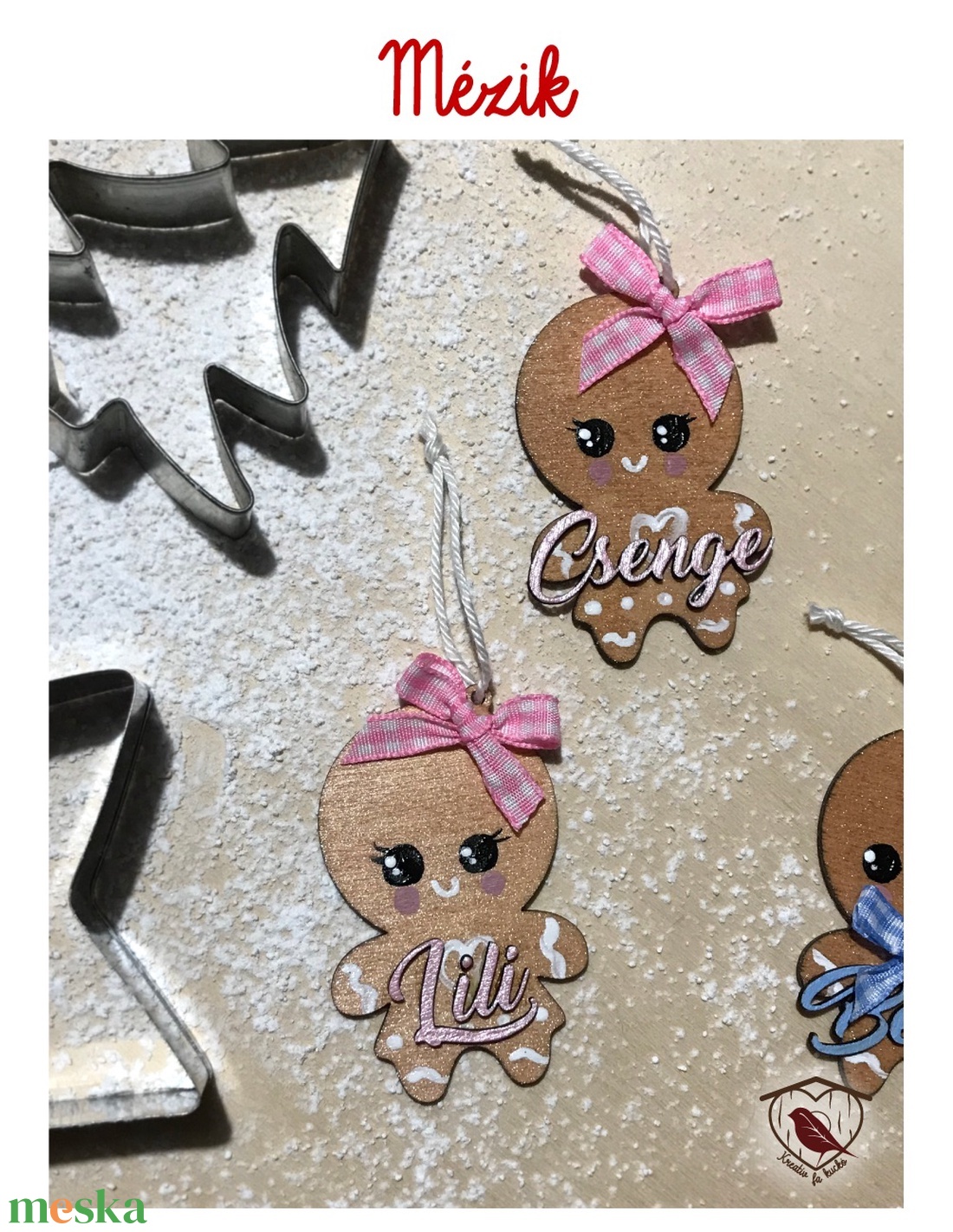 Névreszóló Mézik - karácsony - karácsonyi lakásdekoráció - karácsonyfadíszek - Meska.hu Névreszóló Mézik - karácsony - karácsonyi lakásdekoráció - karácsonyfadíszek - Meska.hu