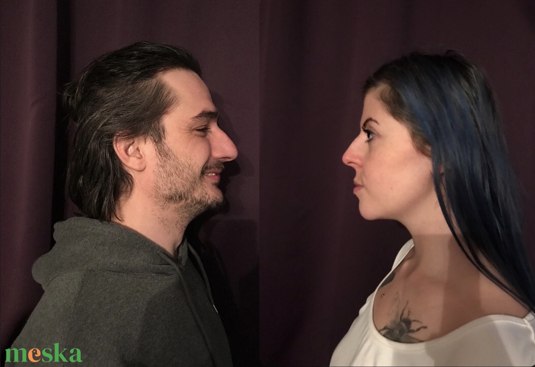 Portré sziluett fotó alapján  - művészet - fotográfia - eseményfotó - Meska.hu