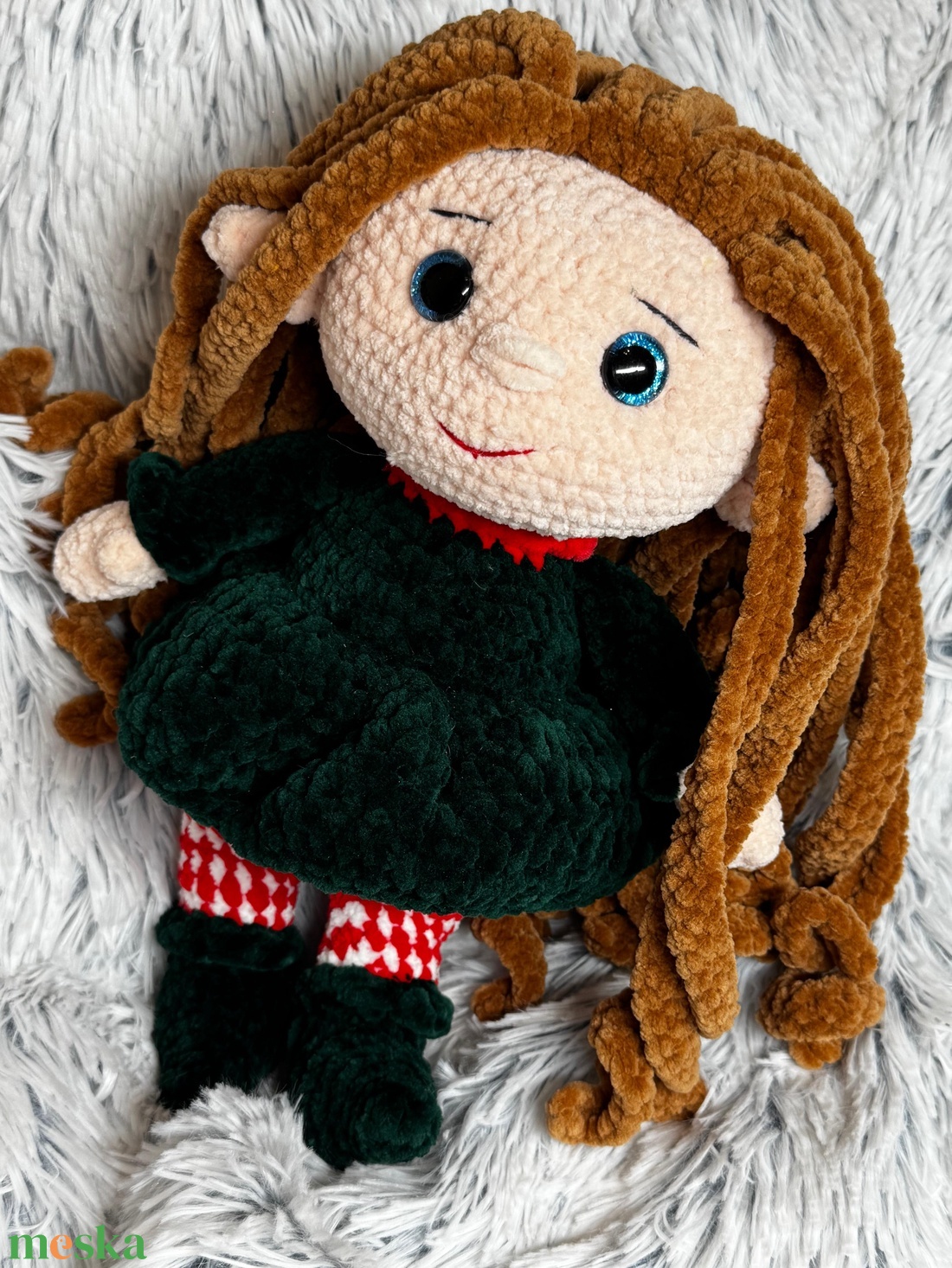 Télvirág  a hófödte erdő tündérmanója - játék & sport - plüssállat & játékfigura - manó - Meska.hu