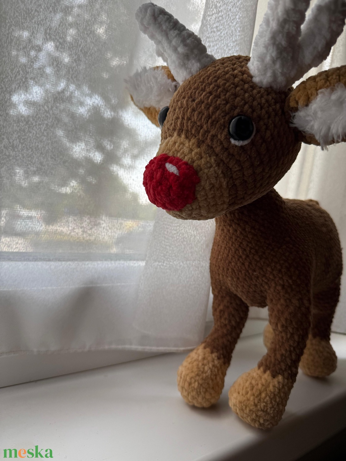 Rudi  a karácsony legfényesebb szíve - játék & sport - plüssállat & játékfigura - plüss mesefigurák - Meska.hu