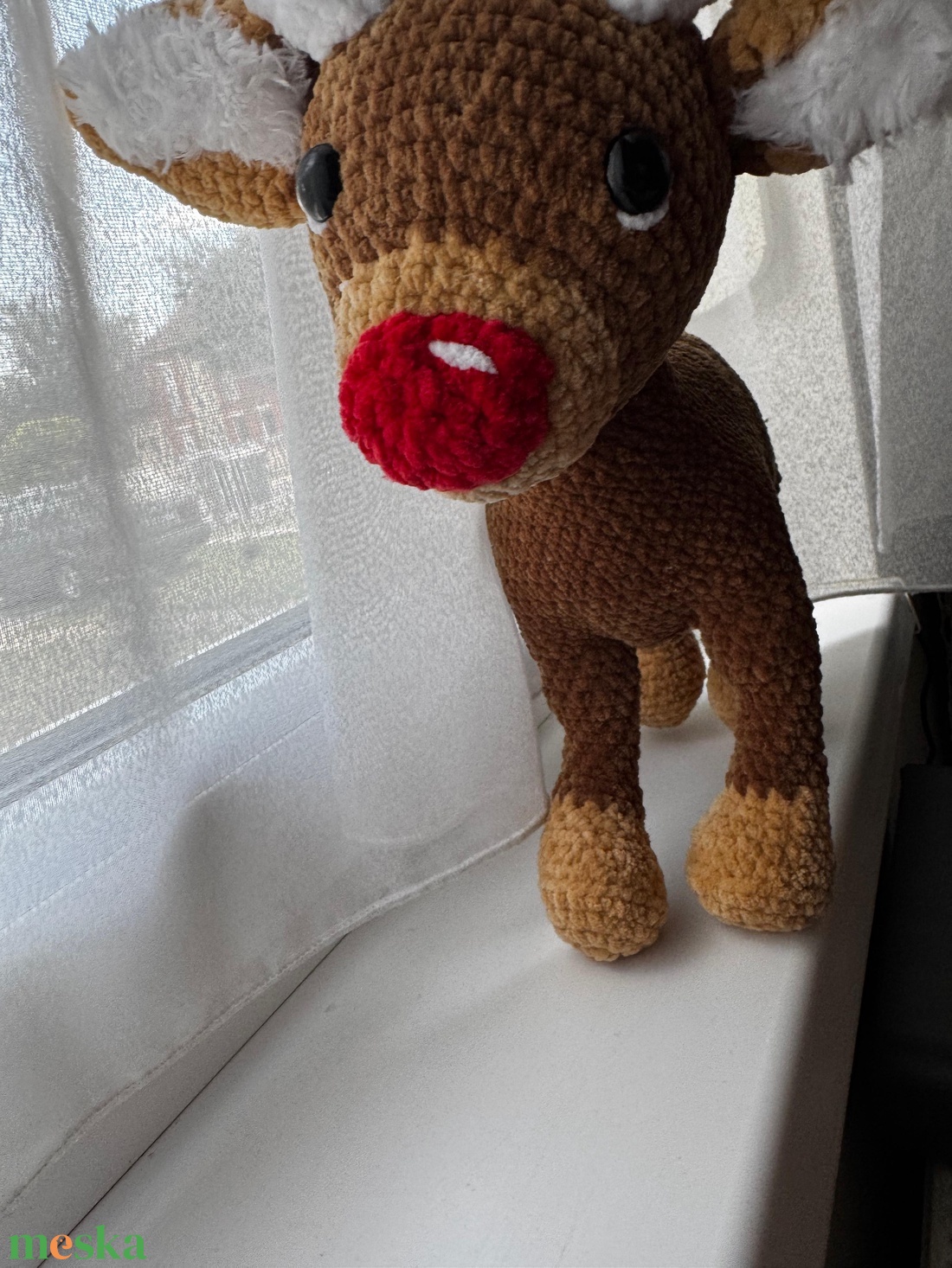 Rudi  a karácsony legfényesebb szíve - játék & sport - plüssállat & játékfigura - plüss mesefigurák - Meska.hu