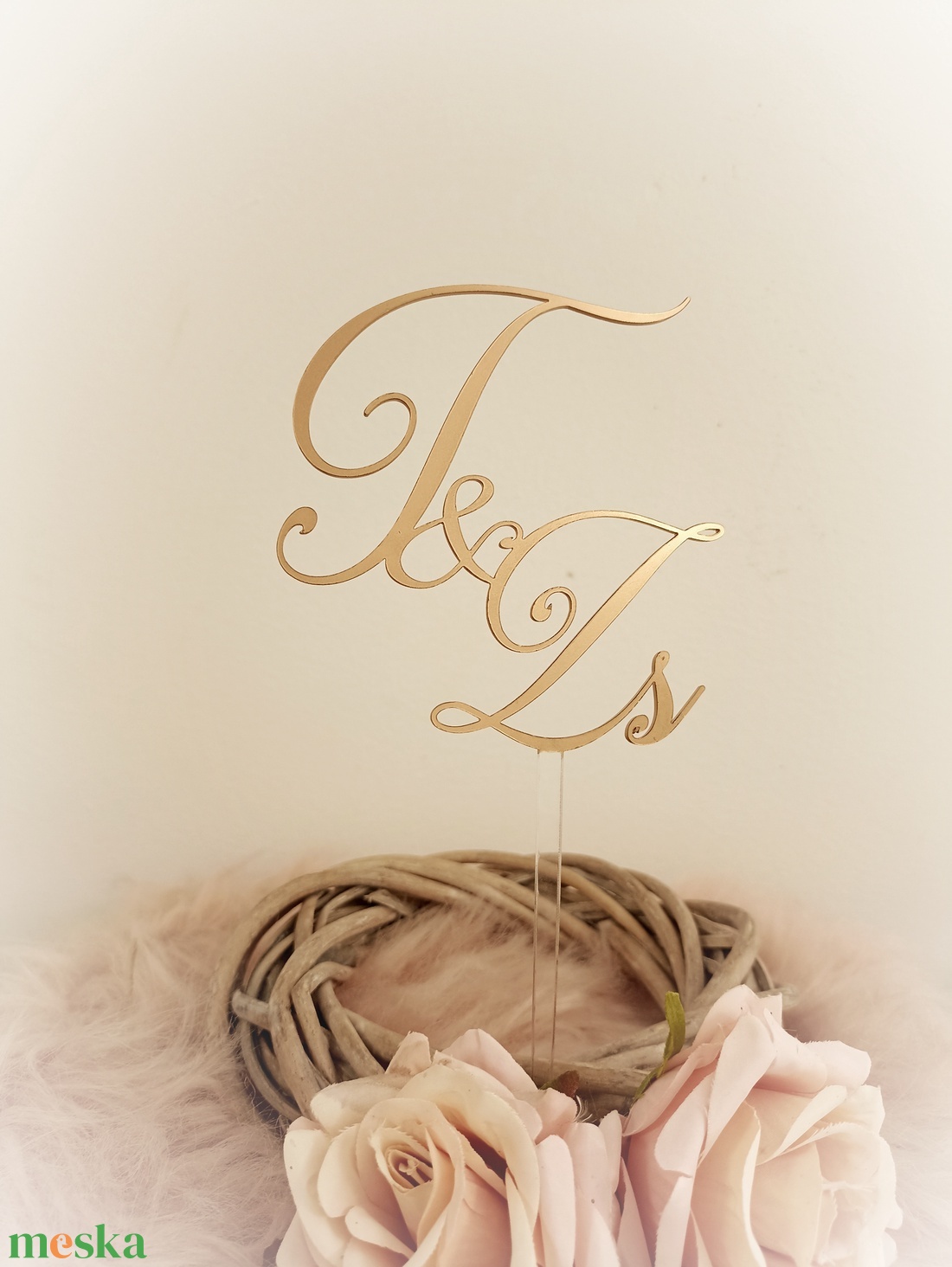Esküvői torta beszúró monogrammos - esküvő - dekoráció - sütidísz - Meska.hu Esküvői torta beszúró monogrammos - esküvő - dekoráció - sütidísz - Meska.hu