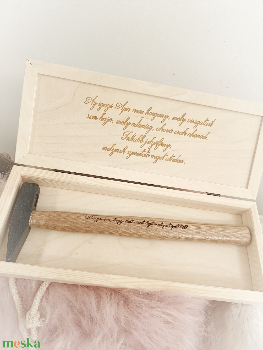 Szülőköszöntő ajándék kalapács - esküvő - emlék & ajándék - szülőköszöntő ajándék - Meska.hu