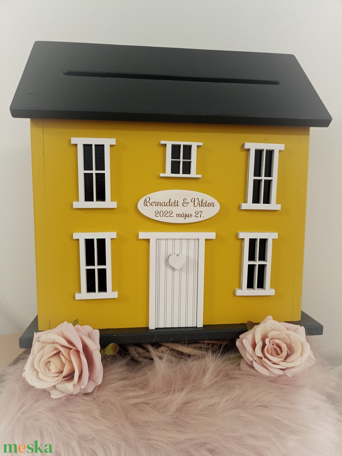 Esküvői pénzgyűjtő házikó - esküvő - emlék & ajándék - doboz - Meska.hu