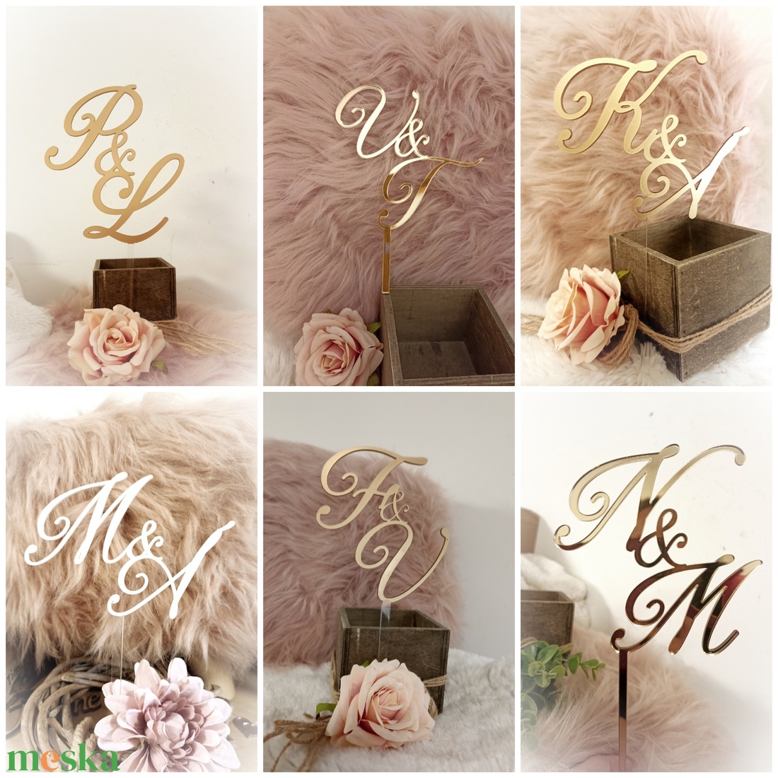 Esküvői torta beszúró monogrammos - esküvő - dekoráció - sütidísz - Meska.hu Esküvői torta beszúró monogrammos - esküvő - dekoráció - sütidísz - Meska.hu