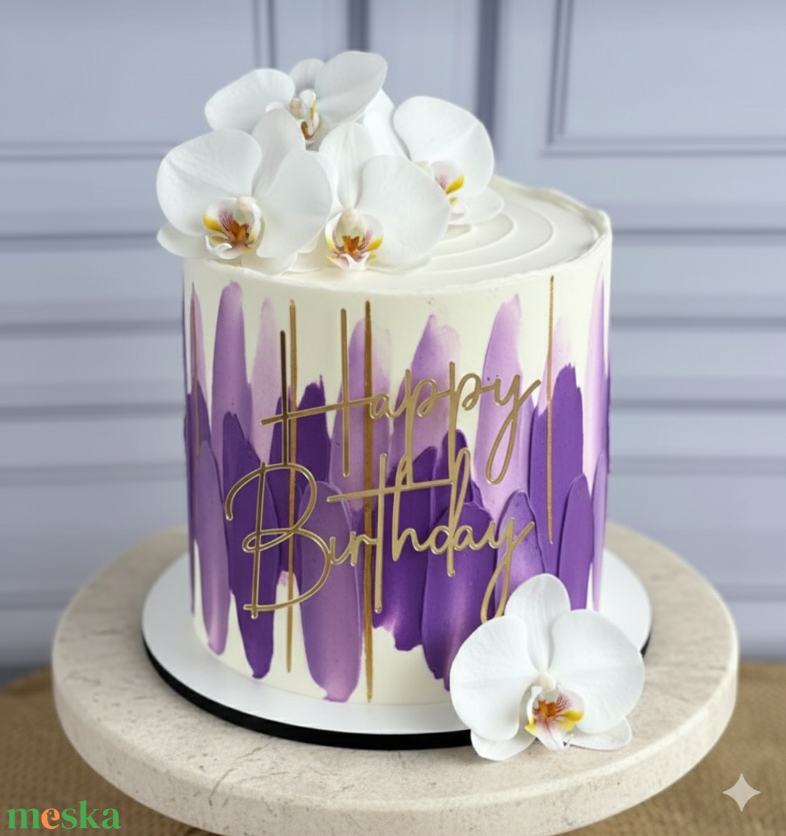 Happy Birthday tortadísz  - otthon & életmód - konyhafelszerelés, tálalás - sütés, főzés - sütidísz - Meska.hu