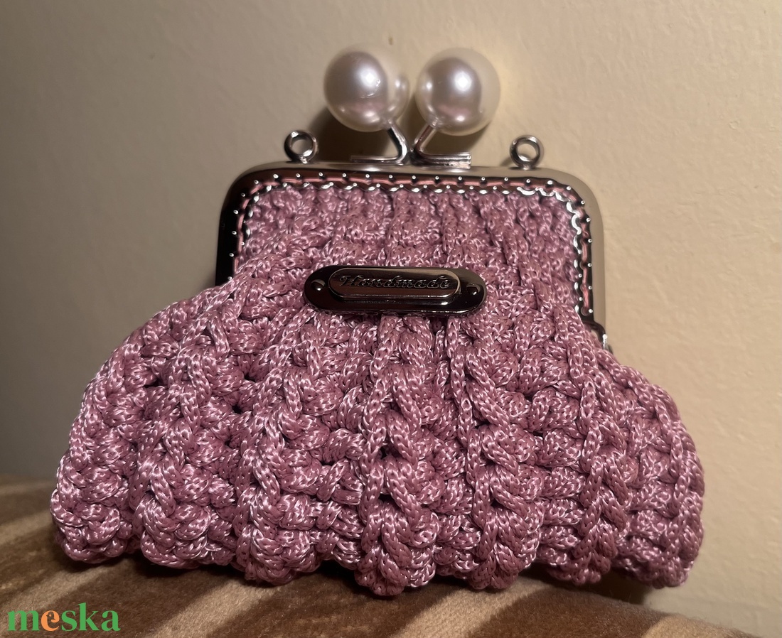 Horgolt pénztárca. - táska & tok - pénztárca & más tok - aprópénztartó - Meska.hu