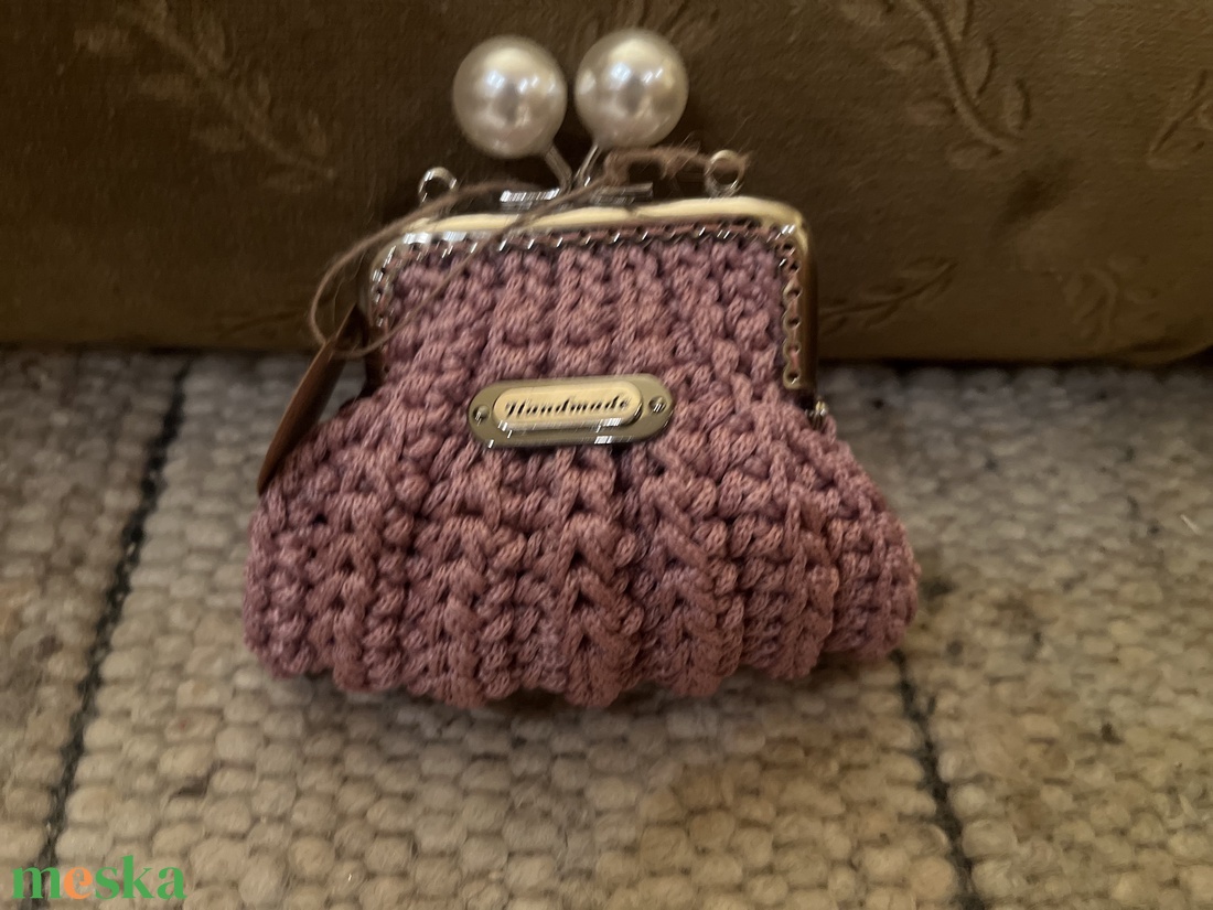 Horgolt pénztárca. - táska & tok - pénztárca & más tok - aprópénztartó - Meska.hu