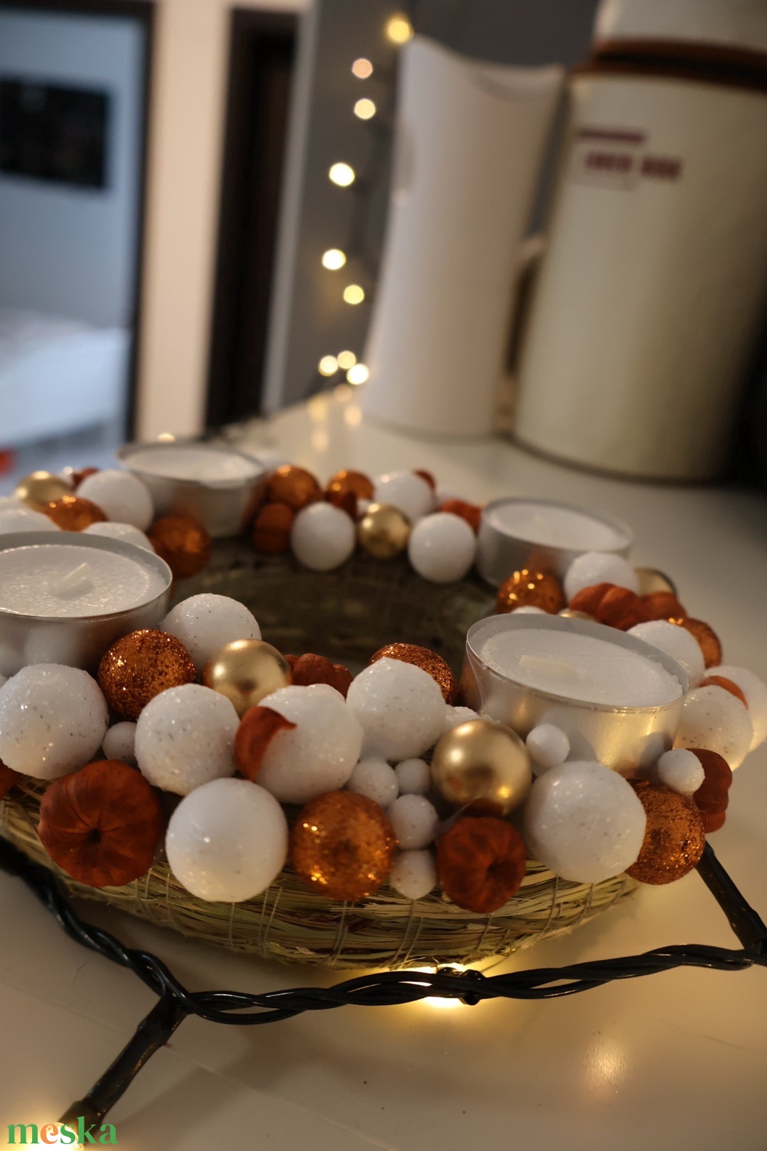 Adventi koszorú - karácsony - adventi díszek - adventi koszorú - Meska.hu