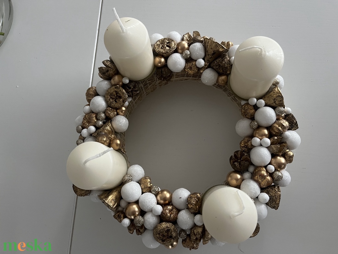 Adventi koszorú - karácsony - adventi díszek - adventi koszorú - Meska.hu