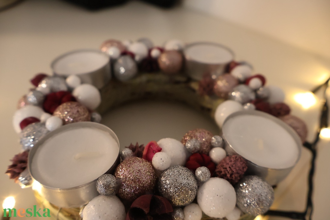 Kézműves Adventi koszorú - karácsony - adventi díszek - adventi koszorú - Meska.hu