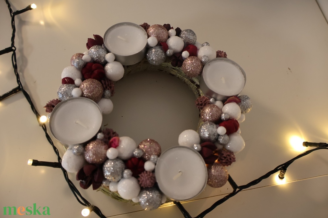 Kézműves Adventi koszorú - karácsony - adventi díszek - adventi koszorú - Meska.hu