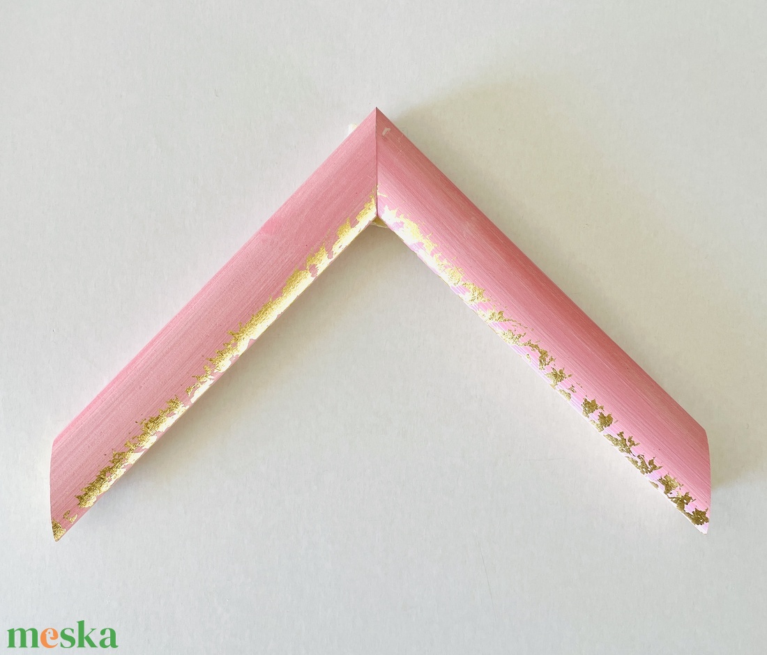 Rose-Gold Elegance Kézzel festett, aranyfüstös képkeret  - otthon & életmód - dekoráció - kép & falikép - képkeret - Meska.hu