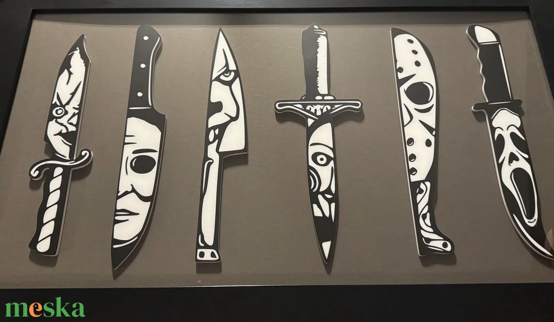 Horror ikon kés szett - otthon & életmód - dekoráció - halloween - halloweeni dekoráció - Meska.hu