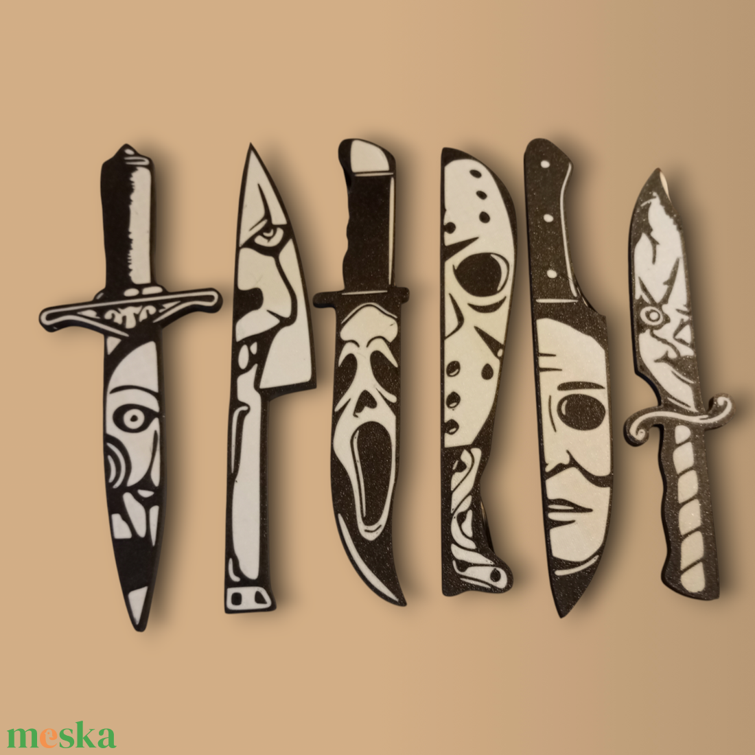 Horror ikon kés szett - otthon & életmód - dekoráció - halloween - halloweeni dekoráció - Meska.hu