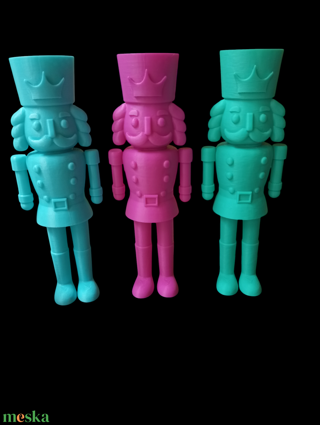 Színes Diótörő figura  - karácsony - karácsonyi lakásdekoráció - karácsonyi lakásdíszek - Meska.hu