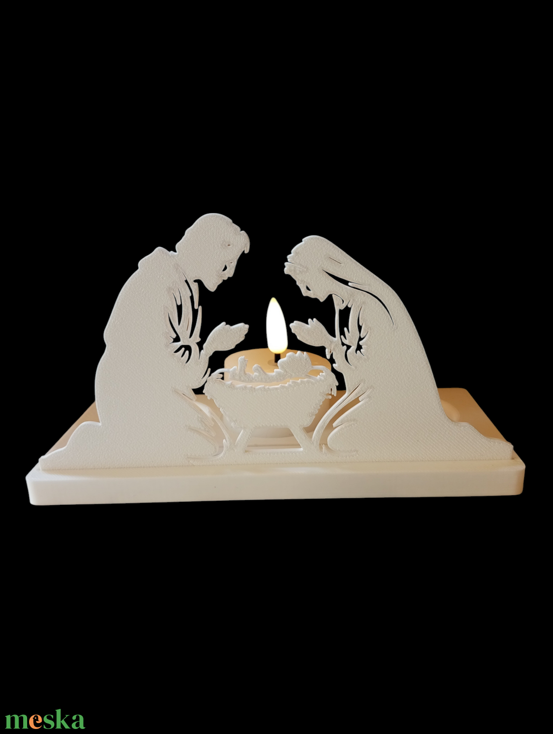 Karácsonyi mécsestartó  - karácsony - karácsonyi lakásdekoráció - karácsonyi illatgyertya, mécses - Meska.hu