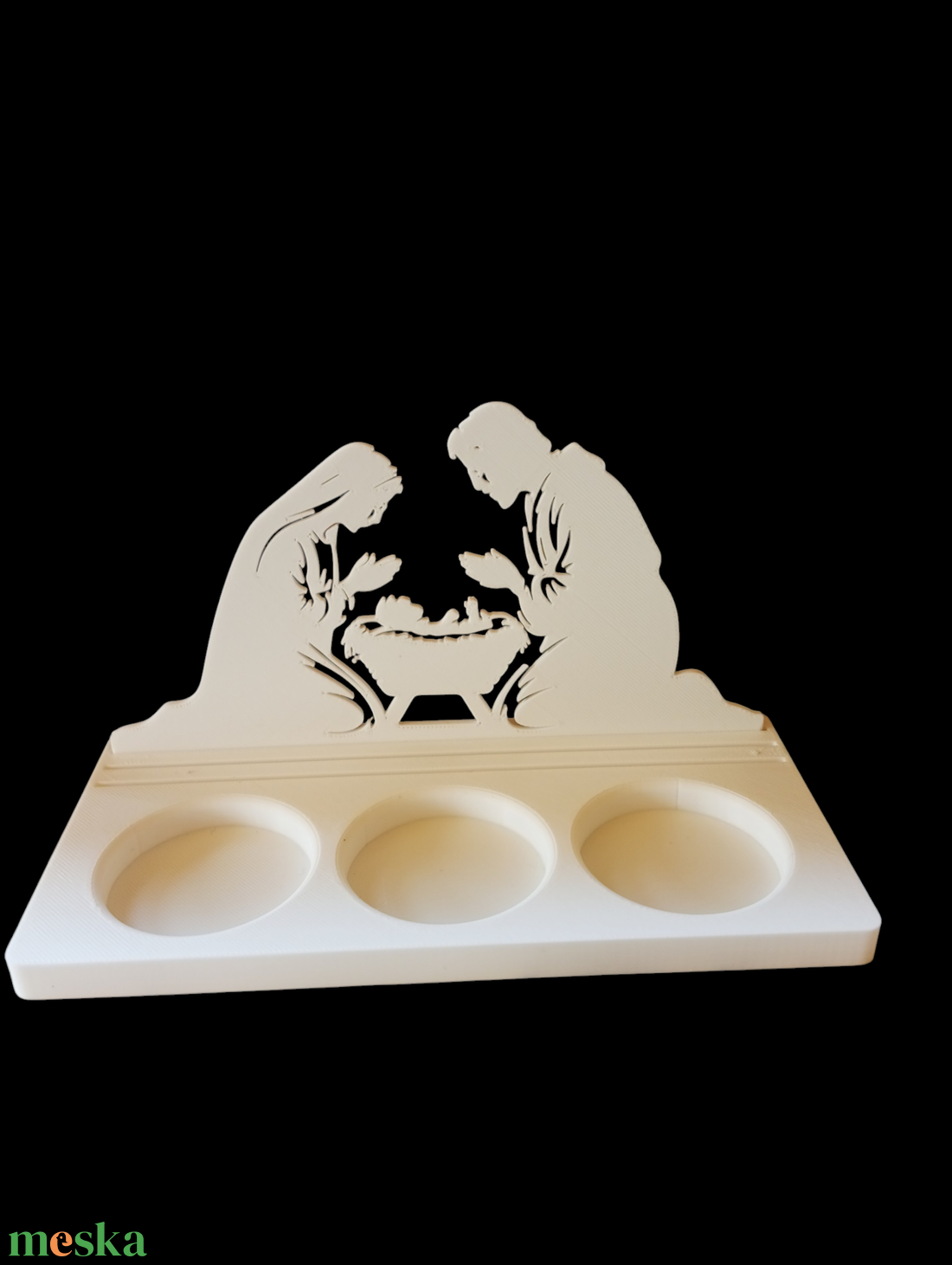 Karácsonyi mécsestartó  - karácsony - karácsonyi lakásdekoráció - karácsonyi illatgyertya, mécses - Meska.hu