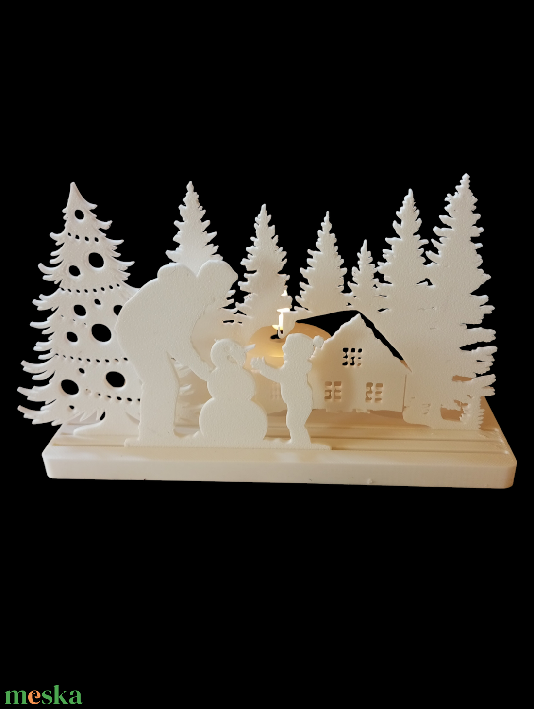 Karácsonyi mécsestartó  - karácsony - karácsonyi lakásdekoráció - karácsonyi illatgyertya, mécses - Meska.hu