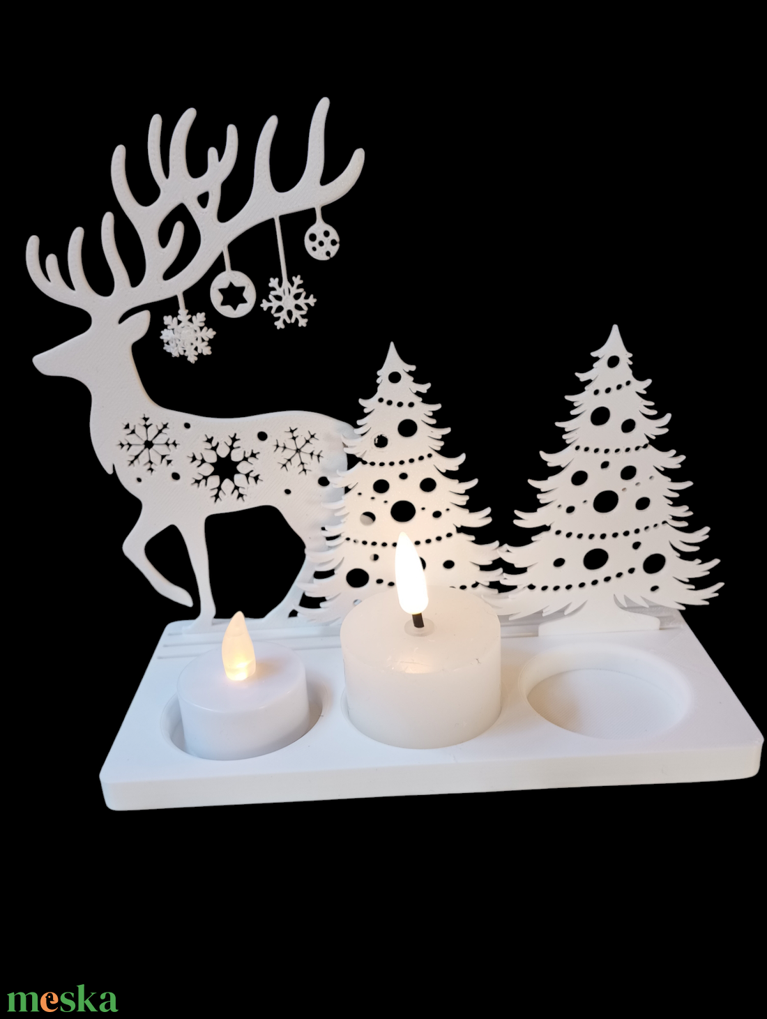 Karácsonyi mécsestartó  - karácsony - karácsonyi lakásdekoráció - karácsonyi illatgyertya, mécses - Meska.hu