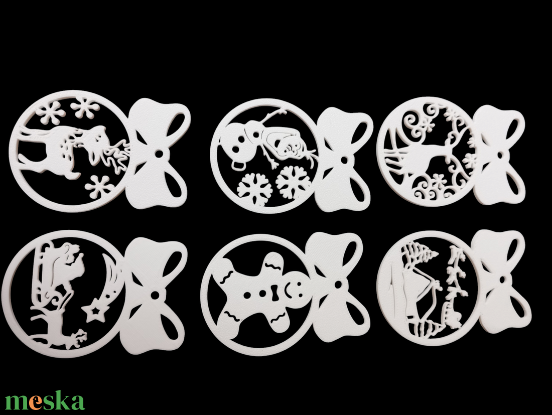 Karácsonyfa dísz szett  - karácsony - karácsonyi lakásdekoráció - karácsonyfadíszek - Meska.hu