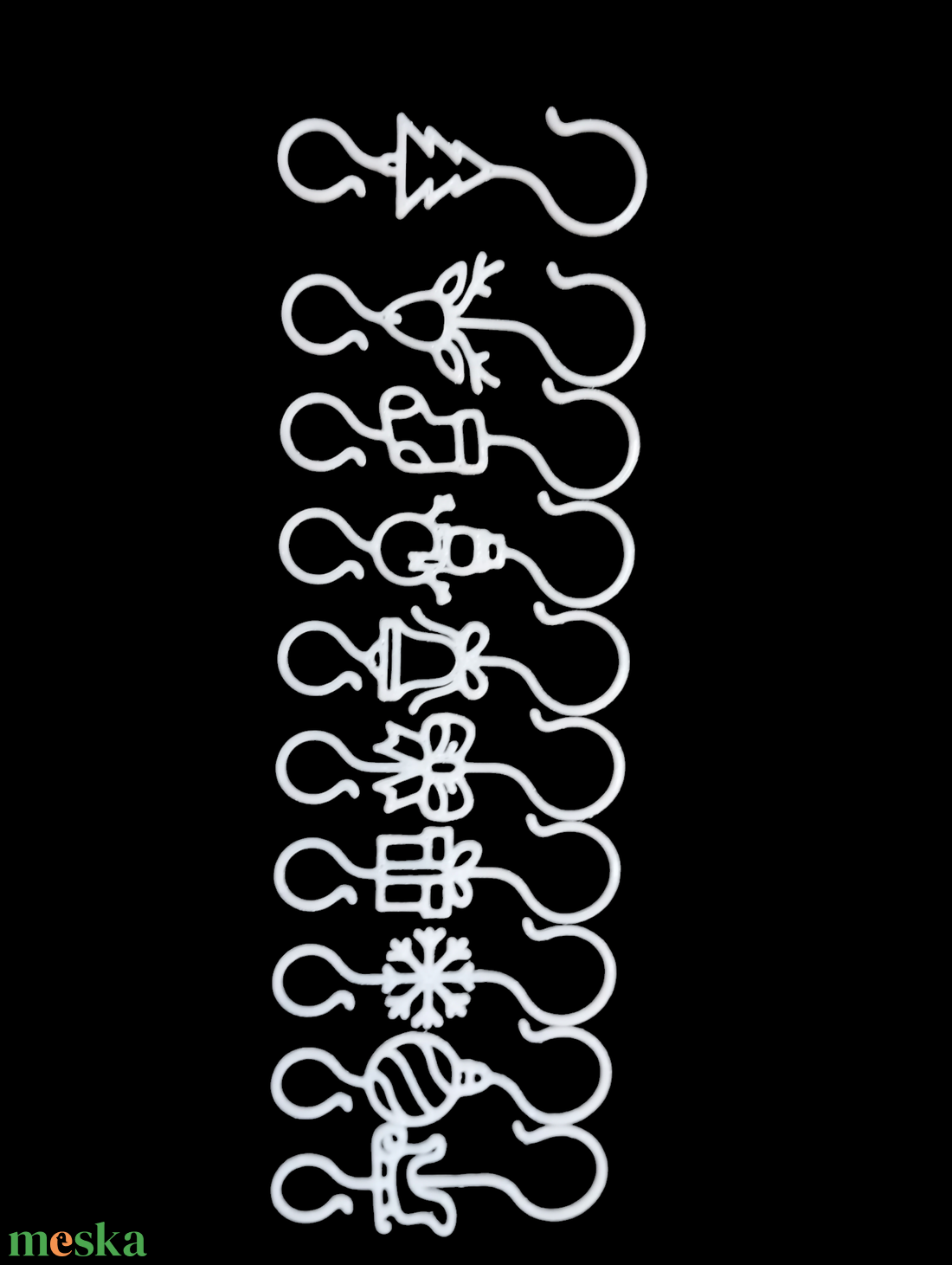 Karácsonyi dísz akasztó - karácsony - karácsonyi lakásdekoráció - karácsonyfadíszek - Meska.hu