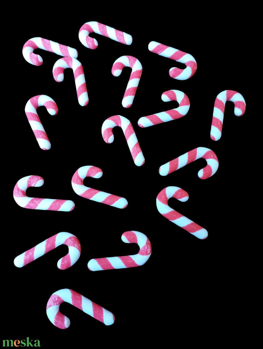 Mini karácsonyi cukorka pálca - karácsony - karácsonyi lakásdekoráció - karácsonyfadíszek - Meska.hu