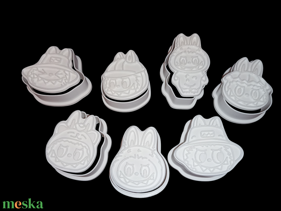 Labubu sütikiszúró és pecsét szett  - otthon & életmód - konyhafelszerelés, tálalás - sütés, főzés - sütikiszúró - Meska.hu