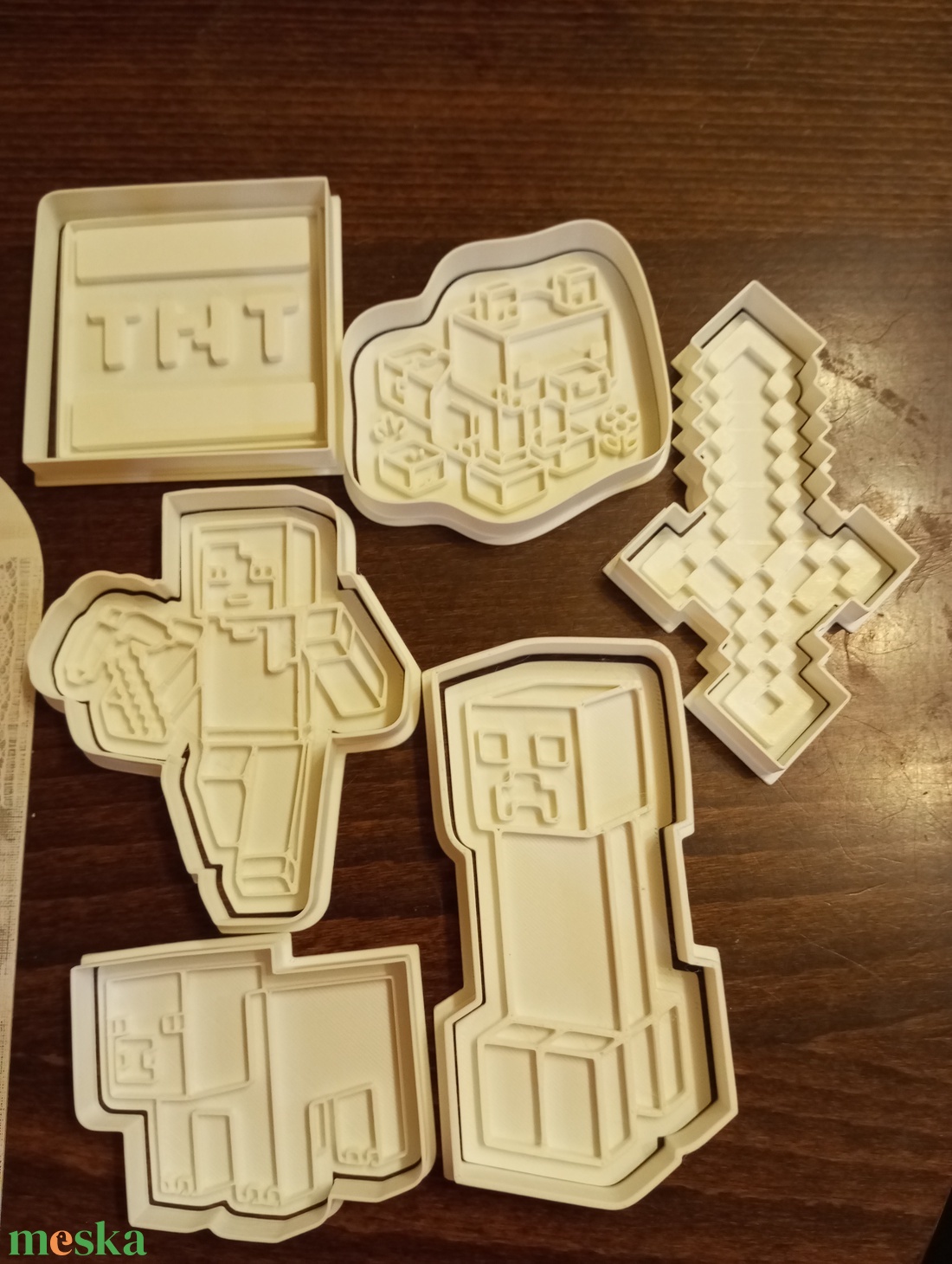 Minecraft sütikiszúró és pecsét  - otthon & életmód - konyhafelszerelés, tálalás - sütés, főzés - sütikiszúró - Meska.hu