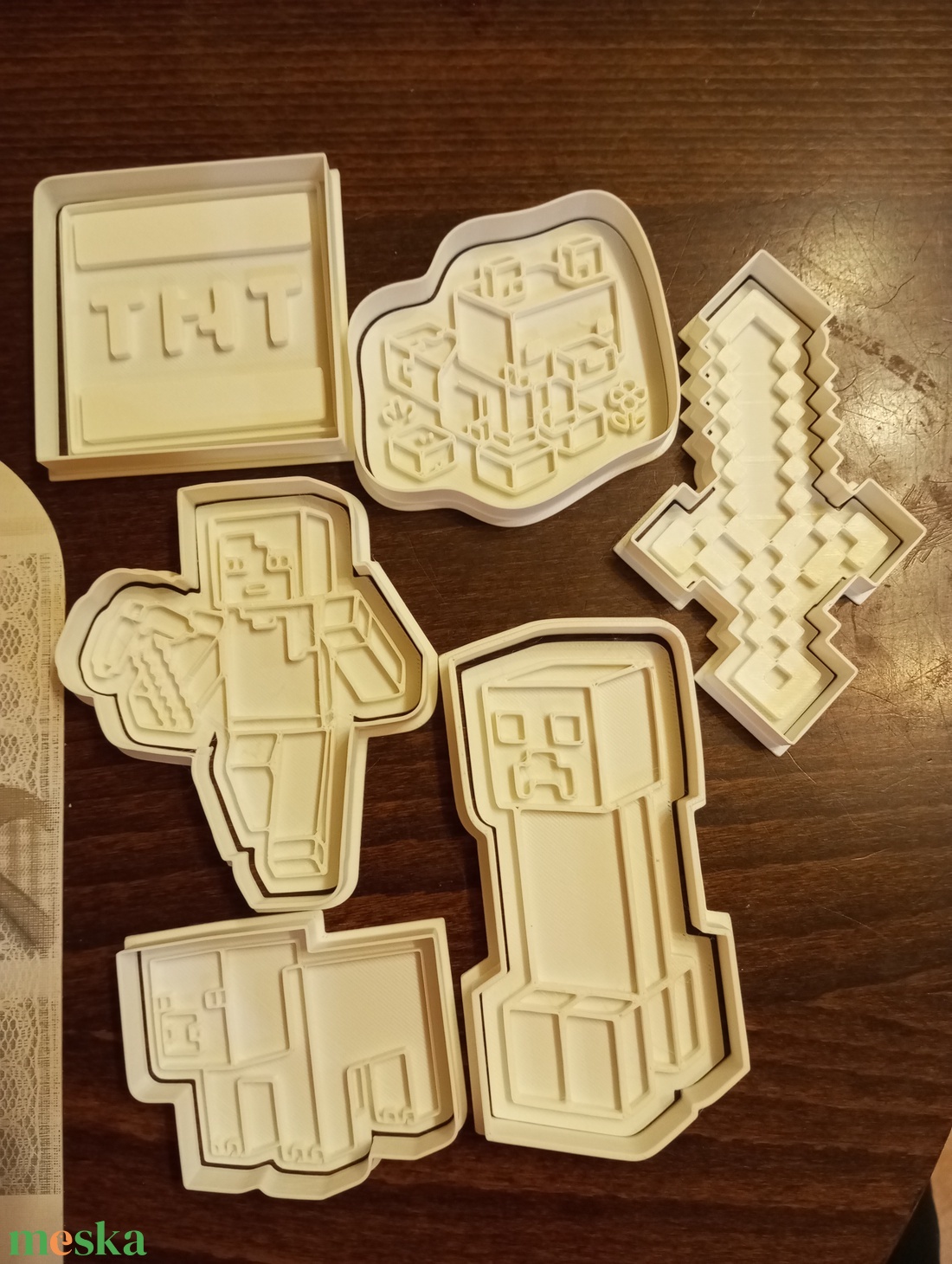 Minecraft sütikiszúró és pecsét  - otthon & életmód - konyhafelszerelés, tálalás - sütés, főzés - sütikiszúró - Meska.hu