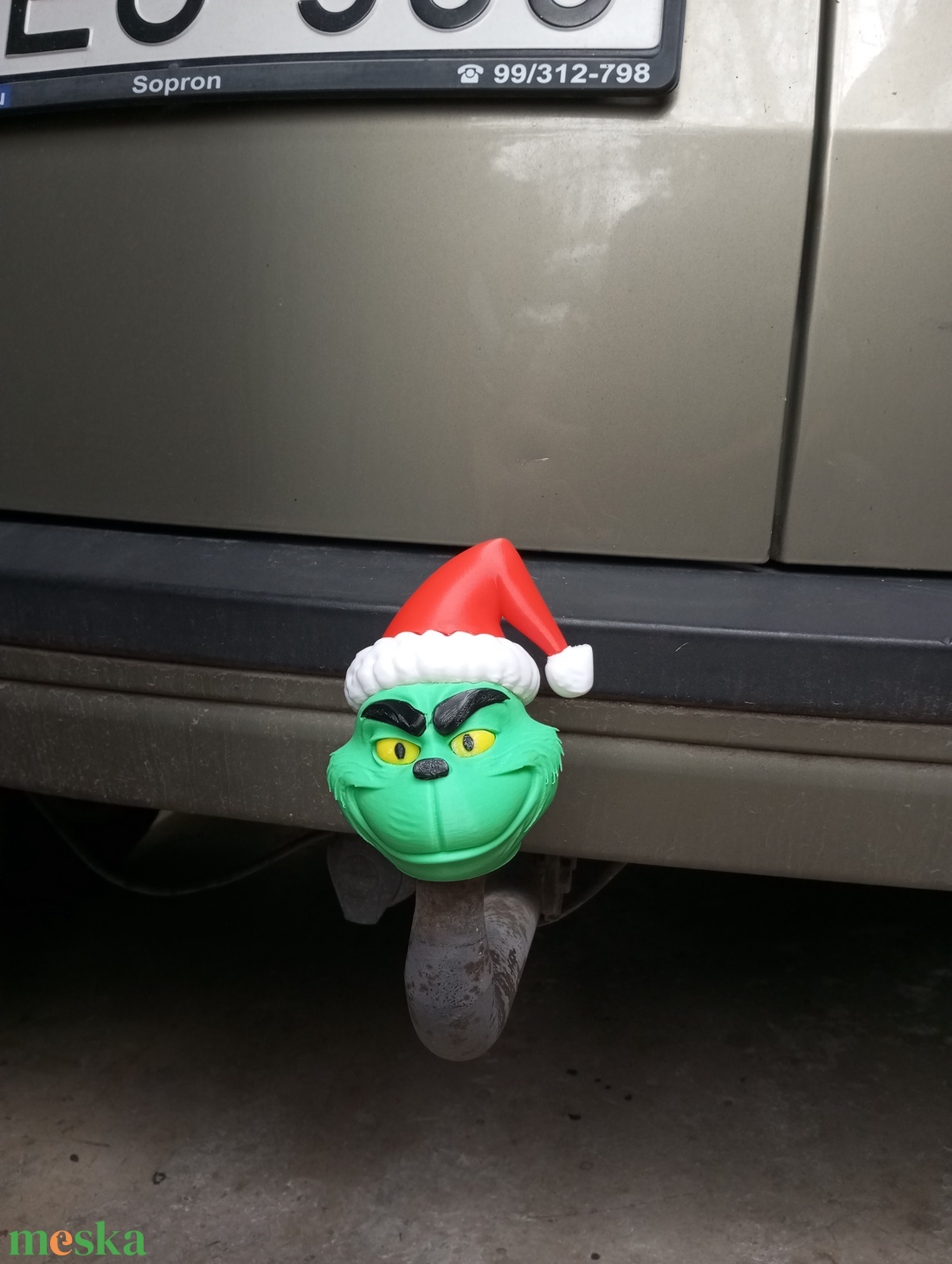 Grincs Grinch vonóhorog sapka  - otthon & életmód - autó - visszapillantó dísz - Meska.hu