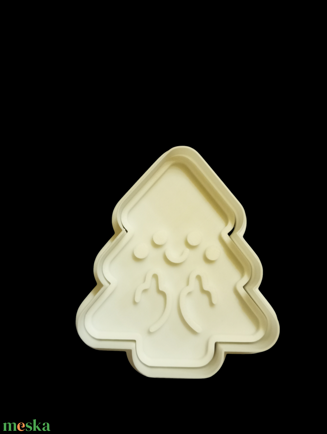 Vicces karácsonyfa sütikiszúró és pecsét szett  - otthon & életmód - konyhafelszerelés, tálalás - sütés, főzés - sütikiszúró - Meska.hu
