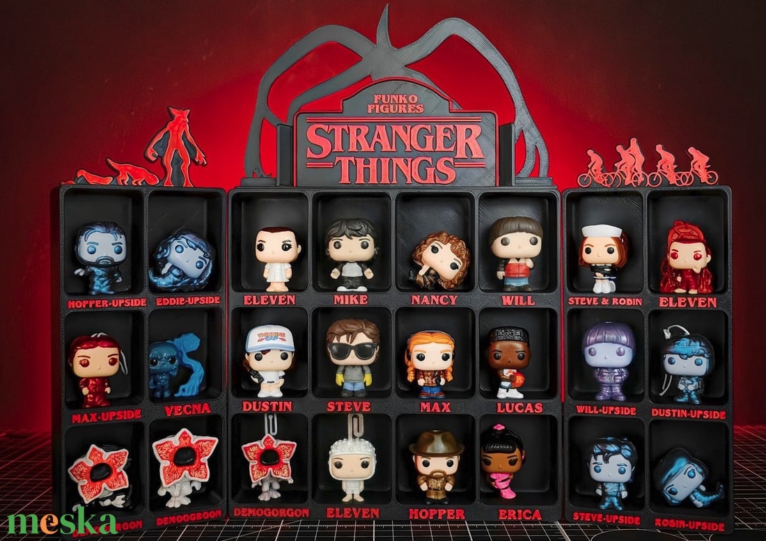 Stranger Things figura tartó � Kinder Joy meglepetésfigurákhoz - otthon & életmód - tárolás & rendszerezés - íróasztali tároló - Meska.hu